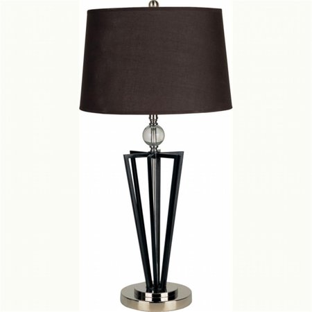 CLING 28 Crystal Ball Table Lamp - Black CL106070